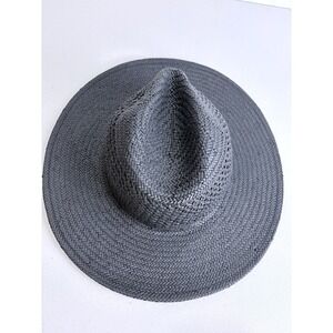 Hat Attack Black Packable Straw Sun Hat UPF 50+ Wide Brim